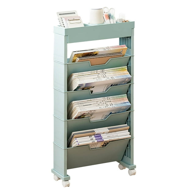 Oubit Bibliothèque de Classe à Plusieurs Niveaux, Bibliothèque de Classe à Plusieurs Niveaux Pliable Étagère de Rangement pour Livres Bibliothèque de Classe Performance Fiable