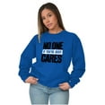thumbnail image 4 of Funny Sarcasm No One Cares Youre Busy Unisex Plus Fleece Graphic Sweatshirt Brisco Brands 3X, 4 of 5