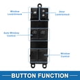thumbnail image 3 of Unique Bargains Power Window Switch No.25401ZL10A Front Left Driver Side Window Control Switch for Nissan Armada Quest Pathfinder Black, 3 of 7