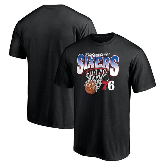 Men's  Black Philadelphia 76ers Balanced Floor T-Shirt