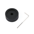 thumbnail image 4 of Perilla de control de potenciómetro de volumen sólido de aluminio sólido negro con orificio de 6 mm y 32 x 13 mm, universal, mate y conveniente, 4 of 7
