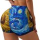 thumbnail image 1 of Fotbe Whimsical Sunflowers Night Sky Shorts Sin Costuras – Shorts Deportivos de Cintura Alta para Mujer, Elásticos para Gimnasio, Yoga, Running o Ciclismo-Medium, 1 of 8