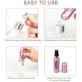 thumbnail image 5 of Refillable Perfume Atomizer Bottle, 4 Pack Portable Mini Cosmetic Pump Dispensers, 5ml Travel Perfume Spray, 5 of 6