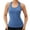 Blue, variant on Women's Solid Color Yoga Vest Sports Quick Drying Vest
