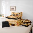 thumbnail image 6 of meiyoeat Cartoon Pirate Adventure 7-Piece Twin Bedding,Ship Treasure Chest Bedding Comforter Set For Boys,Beige Brown,Black Reversible, 6 of 7