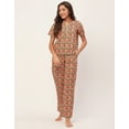 thumbnail image 2 of Moomaya Sleepwear, Printed Cotton Night Suits, 2 Pcs Kurta & Pajama Set For Womens Pjs, 2 of 9