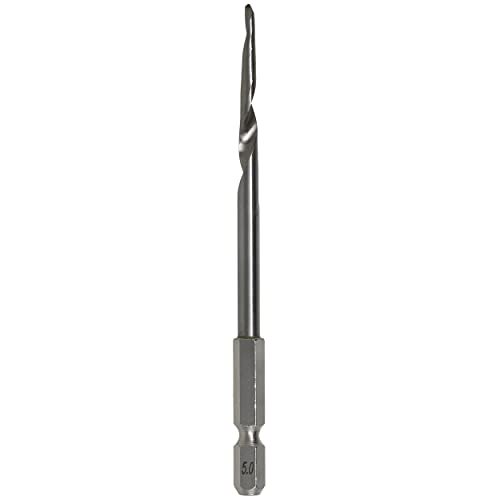 KAKURI Taper Drill Bit for Wooden Nails 13/64 inch (5mm), 1/4 inch Hex Shank, Titanium Coated