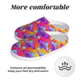 thumbnail image 6 of KLL Magic Mushrooms Pattern Adult Unisex Cozy Slippers,Fuzzy Slip-on Slippers TPR Sole Slippers Comfort Plush Home Footwear for Indoor & Outdoor-35/36, 6 of 7