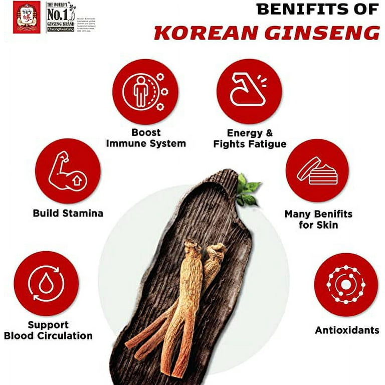  Korean Red Ginseng Everytime 3000mg Sticks -30 Sticks : Health  & Household