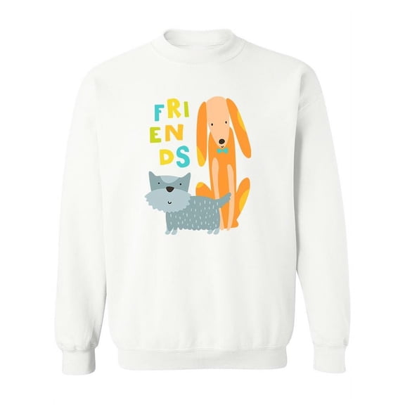 Dog Friends. Sweatshirt Women -Image by Shutterstock, Female XX-Large