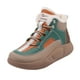 thumbnail image 5 of Botas de nieve de invierno para mujer, botas cortas cómodas y cálidas antideslizantes, zapatillas de moda informales para correr, caminar, senderismo, , verde 37 Yinane Botas de nieve, 5 of 7