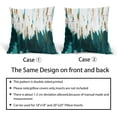 thumbnail image 3 of Teal White Gold Pillow Covers 20X20 Inch Set of 2 Morden Abstract Graffiti Decorative Pillow Cases Neutral Minimali Watercolor Cotton Linen Cushion Case Home Decor for Sofa Couch Porch Outdoor, 3 of 6