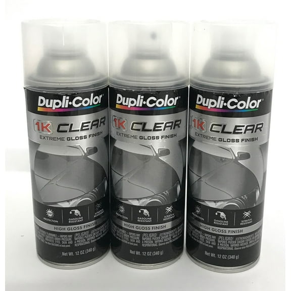 Duplicolor 1KCG-3PACK Clear Coat High Gloss Finish - 12 oz Aerosol Can