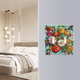 thumbnail image 4 of Yayeee Toggle Light Switch Wall Plate 2-Gang 4.56"x4.48" Decorative Outlet Cover, Pink Floral Tomatoes, 4 of 7