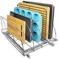 thumbnail image 1 of LYNK PROFESSIONAL&Acirc;&reg; Pot and Pan Organizer for Cabinet - Pull Out Pan Organizer Rack - Slide Out Pans and Pots Lid Drawer - Under Cabinet Kitchen Or, 1 of 6