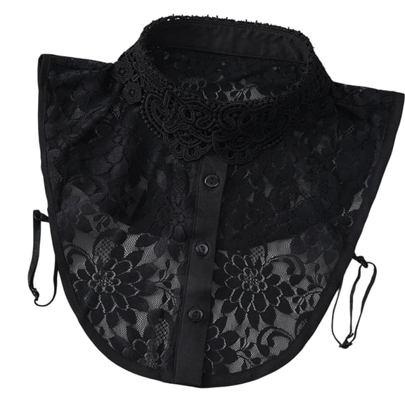 Flower Embellished Detachable Openwork Collar For Dresses Blouses Tops