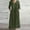 Army Green, variant on Njoeus Fall Maxi Dresses for Women Casual Cotton Linen Long Dress V-Neck Loose Long Sleeve Flowy High Waist Pleated Midi Dress S-5XL