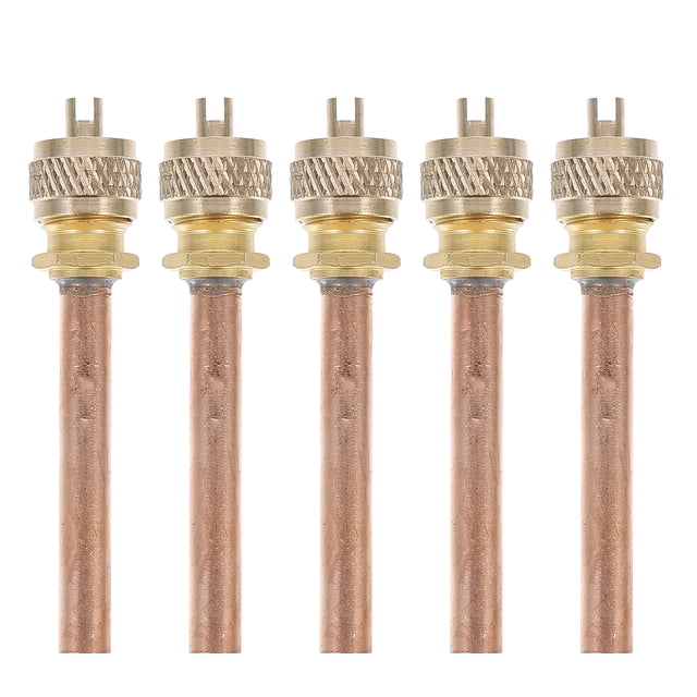 MasteelfCA 5PCS Service Access Valves 6.3cm Long Copper Air Conditioner Service Valves