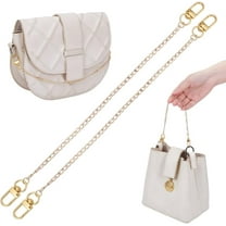 4pcs Aluminum Twisted Chain Bag Extension Chains with Alloy Swivel Clasps Golden 300mm