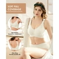 thumbnail image 6 of Daystry Womens Wireless Bras Full Coverage Comfortable Seamless Everyday Bras Soft Light Support Bras, 6 of 8