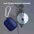 thumbnail image 5 of Dteck Case Compatible for Airpods 3 2021 3rd Generation Case Cover for Women Men Premium Skin Silicone Full Protective Case Cover for Airpod 3 Gen with Keychain, Blue, 5 of 5