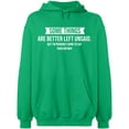 thumbnail image 2 of OXI Hoodie Sweatshirt - Something Are Better Left Unsaid, Basic Casual Hoodie for Men's and Women Fleece Hoodie Long Sleeve - Irish Green 2X-Large, 2 of 3