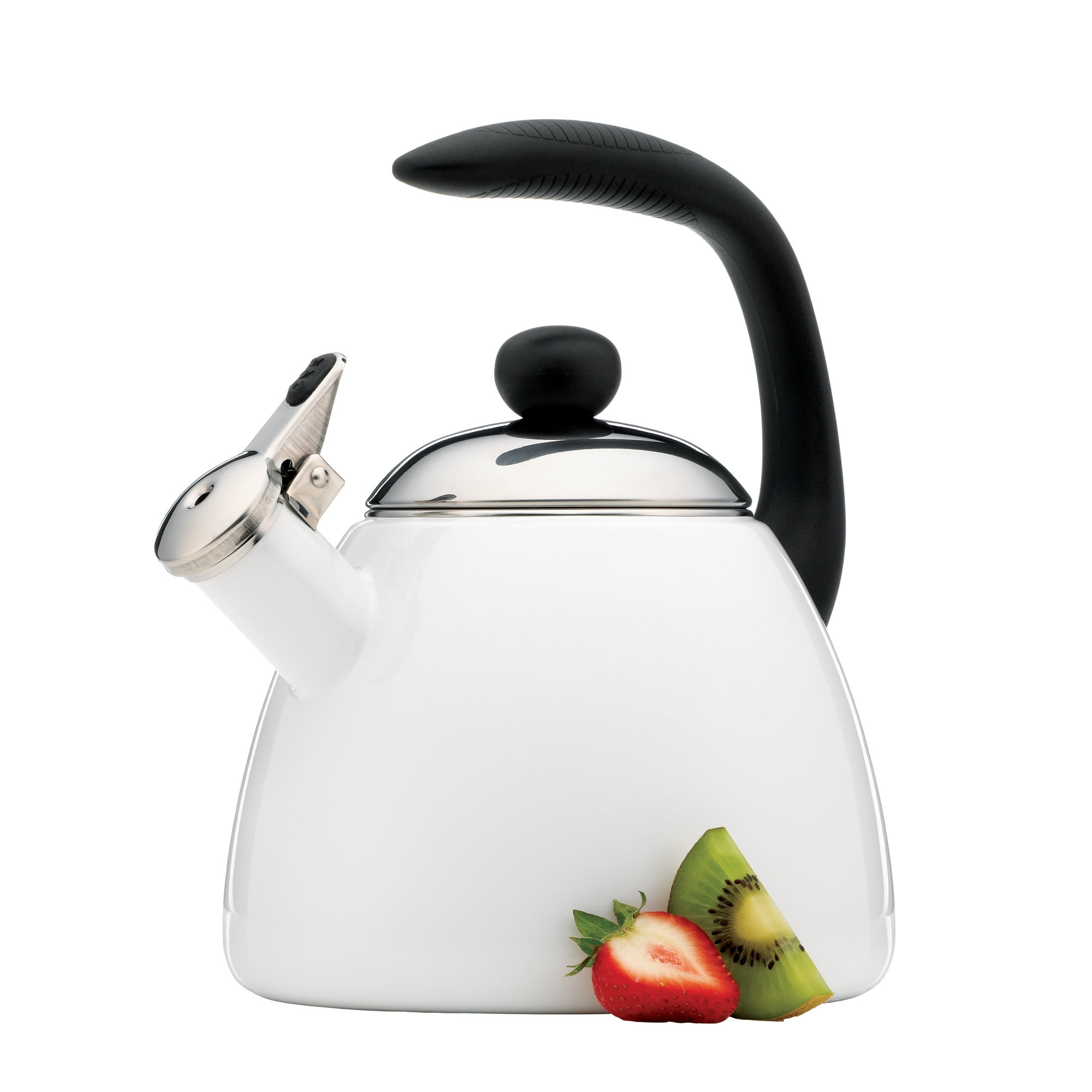 Farberware Bella Tea Kettle, White, 2.5 Quart