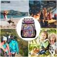 thumbnail image 7 of 36 Can Large Insulated Backpack Cooler, Leakproof Lunch Bag for Work, Picnics, Hiking, Biking & Outdoor Activities, Reusable Travel Tote with Multiple Pockets Colorful Watercolor Flowers, 7 of 7