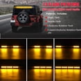 thumbnail image 6 of 18" 16 Amber LED Car Roof Windshield Emergency Hazard Warning Flash Strobe Light Bar with suction cup, 6 of 12