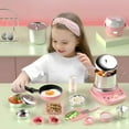 thumbnail image 4 of HUASHENG 22Pcs Children's Real Cooking Kitchen Toys Kids Real Easy Bake Cook Set Toddler Really Cooking Play Pots Pans Kitchen Accessories Toddler Cooking Set Kitchen Tool, 4 of 5