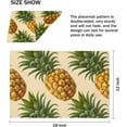 thumbnail image 3 of Fruits Pineapple Placemats Set of 4 Heat Resistant Place Mats 12"x18" Washable Table Mats Set Non-Slip Linen Table Placemat Kitchen Dining Table Runners for Tabletop Decoration, 3 of 6