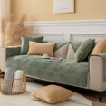 thumbnail image 1 of Autumn and Winter Super Soft Solid Color Plush Thickened Warm and Anti Slip Sofa Cover, 1 of 5