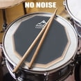 thumbnail image 5 of Eastrock Drun Practice Pad 8 inch Double Silicone Surface Non-Slip Rubber Silent Practice Drum Pad for Beginner Dark Grey, 5 of 5