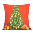 thumbnail image 1 of SAYFUT Cotton Linen Decor Design Throw Pillow Case Xmas Gifts Christmas Tree Cushion Cover 18 x 18 Inch for Sofa, 1 of 4