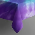 thumbnail image 3 of Purple Blue Tie Dye Spiral Pattern Rectangle Tablecloth 60"x84",Waterproof Polyester Rectangle Table Cloth, Wipeable Spillproof Polyester Tablecloth for Dining, Camping, Indoor and Outdoor, 3 of 5