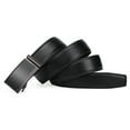 thumbnail image 6 of Sendefn Men's Leather Belt Automatic Ratchet Buckle Slide Belt for Dress Casual Trim to Fit with Gift Box, 6 of 7