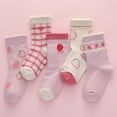 thumbnail image 5 of Boys Ankle Socks Kids Mesh Socks Breathable Soft Lace Cartoon Strawberry Bow Pattern Daily Baby Socks Pink, 5 of 7
