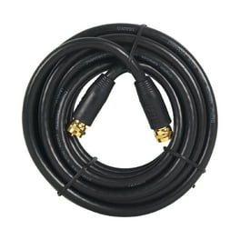 Monster Jhiu 140030-00 12 ft. Black RG6 Quad Video Coaxial