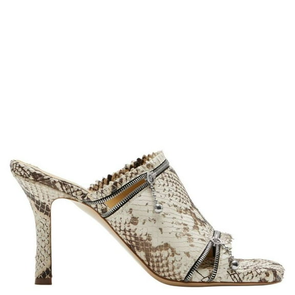 Burberry 85mm Snakeskin Leather Sandals, Brand Size 36 ( US Size 6 )