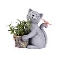 thumbnail image 3 of Estatua solar de gato para jardín, figura de exterior, escultura de animal impermeable, adorno de patio para decoración del hogar, 3 of 8