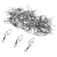 thumbnail image 2 of S SERENABLE 50pcs Rolling Swivels with Snap Swivels Lock Snap 3.4cm, 2 of 8