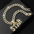 thumbnail image 3 of Men Women Hip Hop Letters STAR Pendant Necklace with 15mm Cuban Chain HipHop Iced Out Bling Necklaces Fashion Charm Jewelry, 3 of 5
