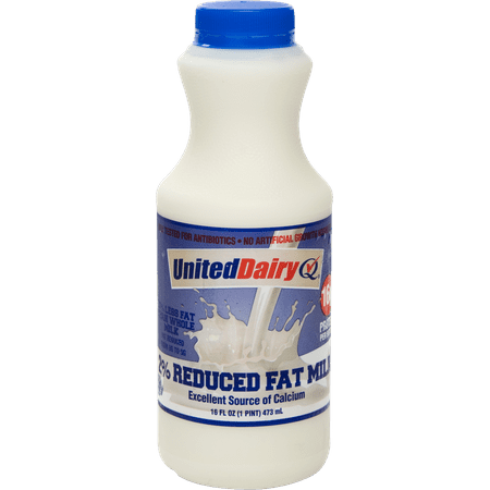 United Dairy Reduced Fat 2% Milk Pint