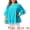 Blue, variant on DARING DIVA Women's Plus with Crew Neck and Ruffle Half Tops 1X White