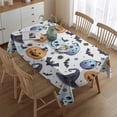 thumbnail image 2 of Colorful Pumpkin Halloween Pattern Rectangle Tablecloth 60"x84",Waterproof Polyester Rectangle Table Cloth, Wipeable Spillproof Polyester Tablecloth for Dining, Camping, Indoor and Outdoor, 2 of 5