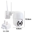 thumbnail image 2 of Cámara de seguridad al aire libre 1080P cámara de vigilancia con cable de visión nocturna, WiFi inalámbrico Plug-in Smart Home Cameras 360 ° Zhivalor BST3003113, 2 of 8