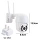 thumbnail image 2 of Cámara de seguridad para exteriores, cámara de vigilancia con cable de visión nocturna 1080P, cámaras domésticas inteligentes enchufables WiFi inalámbricas de 360°, 2 of 8