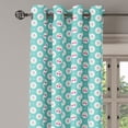 thumbnail image 2 of Ambesonne Seafoam Grommet Curtain, Cherry and Flowers, 50" x 84", Sea Green Dark Coral, 2 of 6