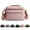 pink, variant on CHOK Nylon Shoulder Bag Women Waterproof Crossbody Bag Multi-pocket Handbag Large Capacity Messenger Bag-Light Grey