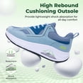 thumbnail image 6 of AOV Extra Wide Toe Box Arch Support Walking Shoes,Orthotic Plantar Fasciitis Tennis Sneaker,Lightblue,Size 10, 6 of 8
